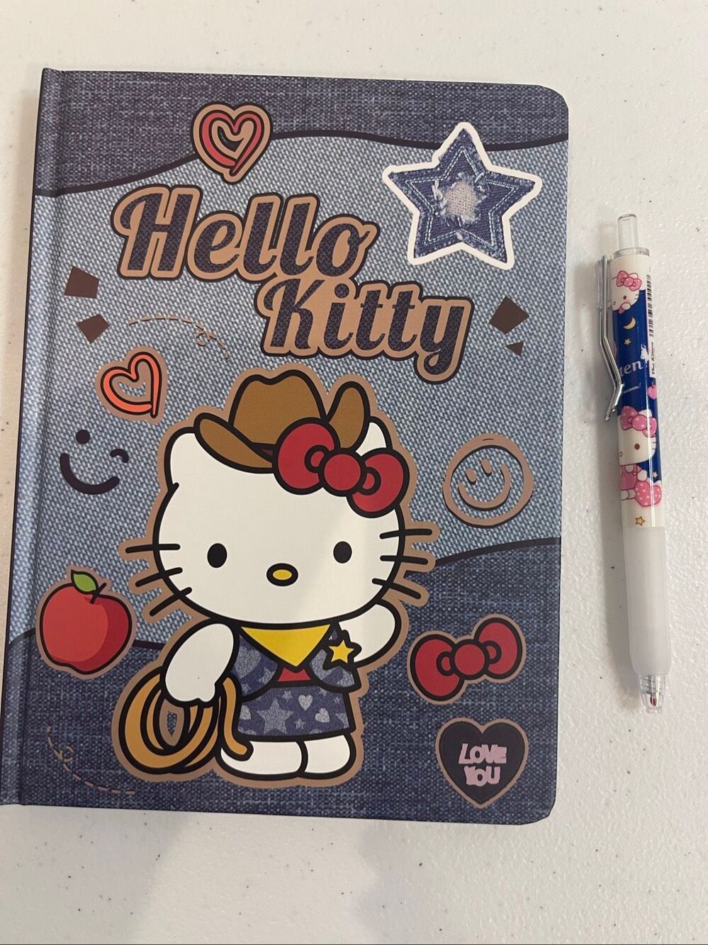 Hello Kitty diary hard cover journal book with pen - Picture 2 of 6